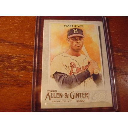 2020 Allen & Ginter, 3-HOF Cards, SEAVER/ROBINSON/MATHEWS