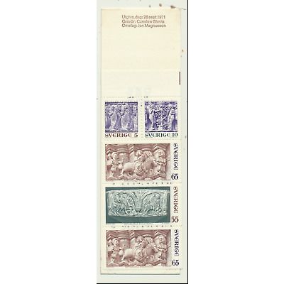 Sweden Stamp Scott #895a, Mint Never Hinged, Complete Booklet, Shipped Flat