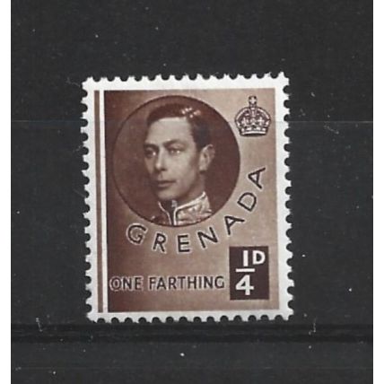Grenada.SG152 1/4d King George VI.Variety Unchecked.Mounted Mint.Mar25