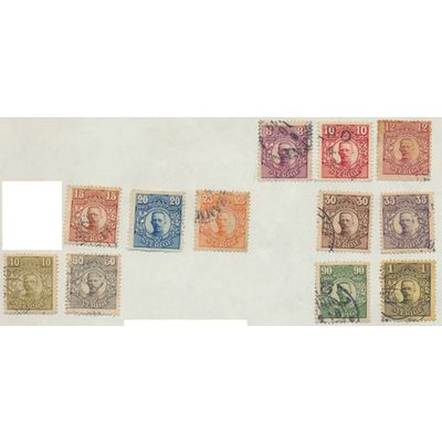 Sweden Stamps Scott #78//94, Used, 13 Different, Scans of All