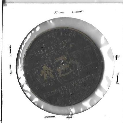 Brooklyn Varnish MFG Good Luck Medal Swastika VF