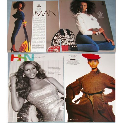 IMAN 44x Clippings 1980s-recent