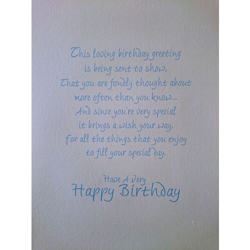 With Love, Sister, On Your Birthday (y) - Large Card