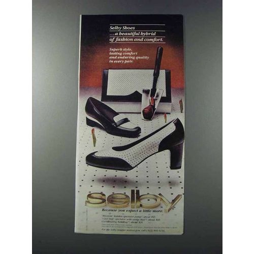 1981 Selby Shoes & Handbag Ad - Cool Step Spectator
