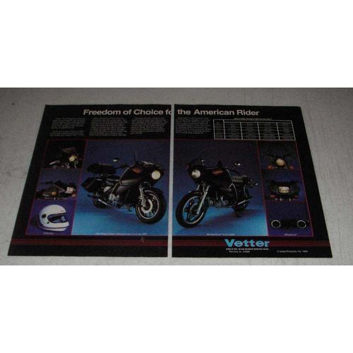 1983 Vetter Ad - Fairings, Vetterlite Helmet