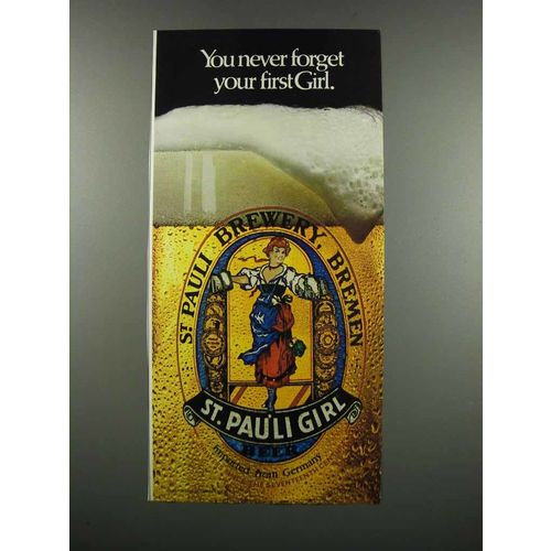 1983 St. Pauli Girl Beer Ad - You Never Forget