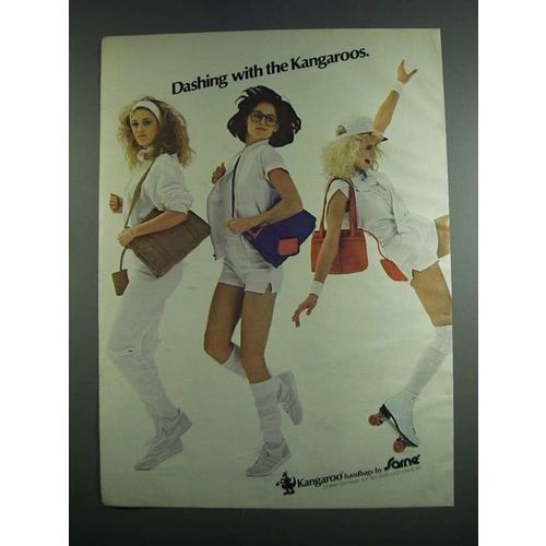 1984 Sarne Kangaroo Handbags Ad - Dashing