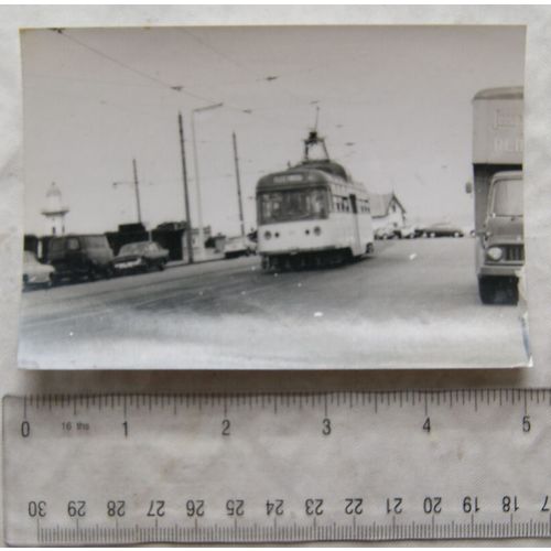 Photo Blackpool Tram in 1968, desination Fleetwood