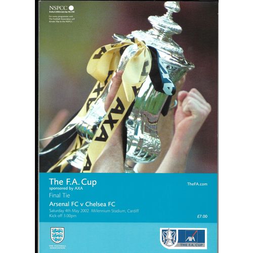 Arsenal v Chelsea 2002 FA Cup Final Football Programme