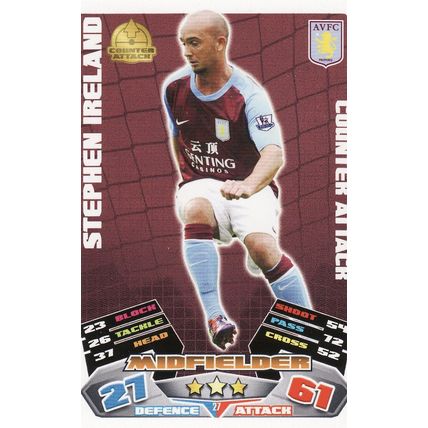 Match Attax 2011/2012 27 Stephen Ireland Aston Villa