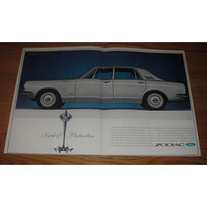 1966 Ford Zodiac Car Ad - Mark of distinction