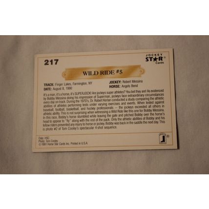 Wild Ride #5 1991 Jockey Star NO. 217