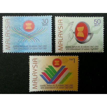 30th Anniversary Of ASEAN Malaysia 1997 Flag Country (stamp) MNH