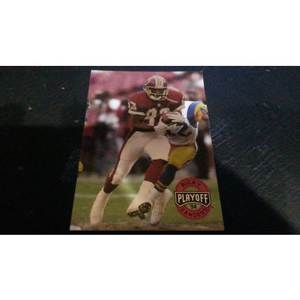 1994 Playoff Football Card # 213 Ricky Sanders Excellent (5) Washington Redskins