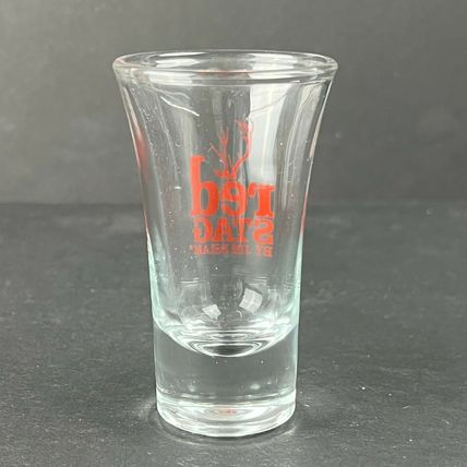 Jim Beam Red Stag Whiskey Shooter Shot Glass