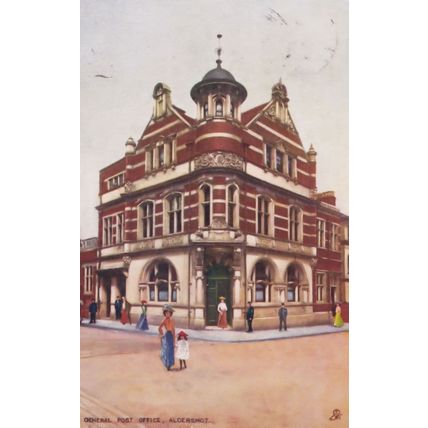 Post Office Aldershot 1904 Earliest Hampshire Postcard