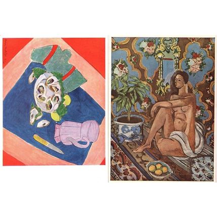 Matisse Still Life Figure Decorative 2x Painting Postcard s