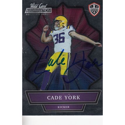CADE YORK 2021 AUTOGRAPHED CLEVELAND BROWN ROOKIE ALL-PRO PLACE KICKER