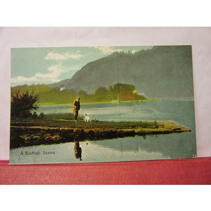 SCOTTISH SCENE, SCOTLAND unused antique postcard by Shurey /