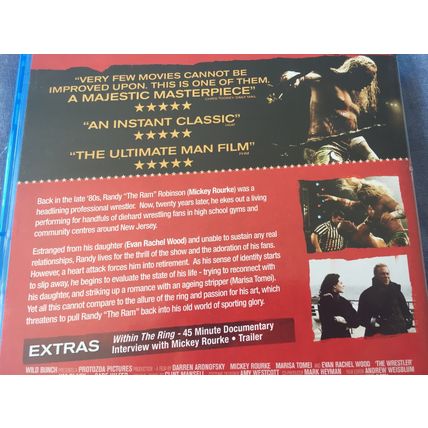 The Wrestler (2009 Blu-Ray of Darren Aronofsky film) Mickey Rourke Marisa Tomei