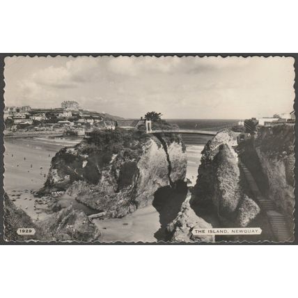 The Island, Newquay, Cornwall, 1961 - Dearden & Wade RP Postcard