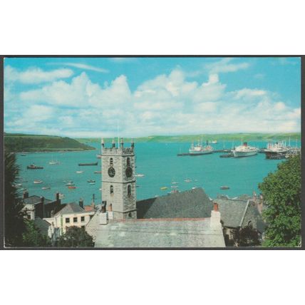 The Parish Church and Harbour, Falmouth, Cornwall, 1970 - Postcard