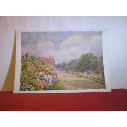 HAMPTON COURT PALACE by Rob Hughes unused postcard art =