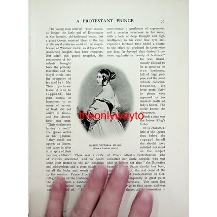 Wedding Of Queen Victoria & Prince Albert, Book Illustration (Print), c1911