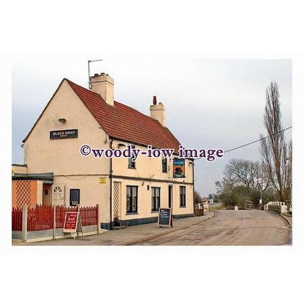 pu1228 - The Black Swan Pub , Farcet , Cambridgeshire - print