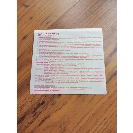 1998 Rugby League Challenge Cup Final, Ticket & newspaper – Sheffield vs Wigan