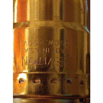 Vintage Heavy Brass Eagle American Flag Motorcycle Table Lamp Glass Panels Works