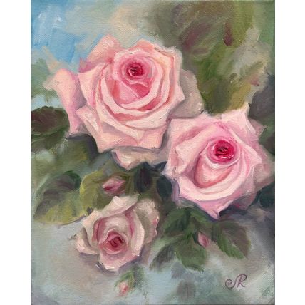 Roses Original Art Flowers Oil Painting