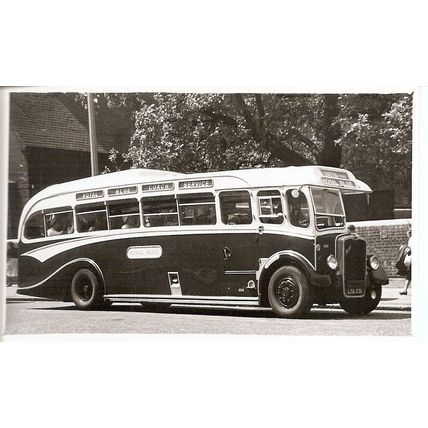 Black & White Photograph of Royal Blue Coach Services - LTA 731
