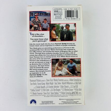 Forrest Gump VHS Video Tape Tom Hanks
