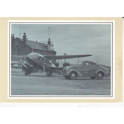 Airmail at Liverpool Aerodrome Postcard NWPB Special cancel unaddressed VGC