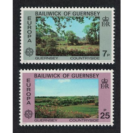 Guernsey Europa CEPT Landscapes 2v 1977 MNH SG#151-152 Sc#147-148