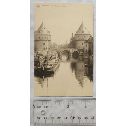 vintage postcard Les Tours du Broel, Courtrai, Belgium