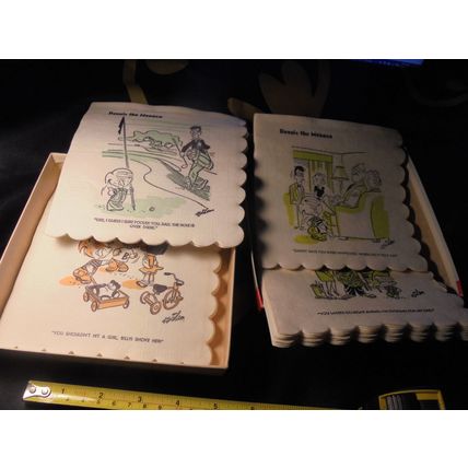 RARE 1954 DENNIS the MENACE "Sip'n Snack Napkins" in the Original Box!! $40.00