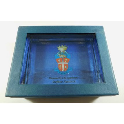 Lancashire Police National Intelligence Analyst Conference Glass Paperweight