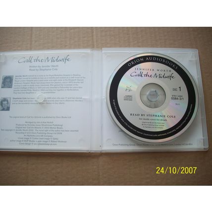 Call the Midwife -Jennifer Worth 4 CD Audio book