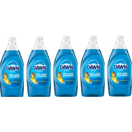 Dawn Original Scent Ultra Dishwashing Liquid Dish Soap 18oz LOT OF 5