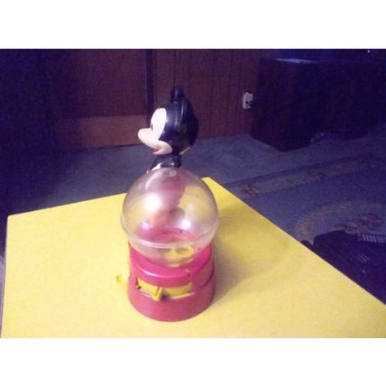 Old Vintage Original Walt Disney Superior Toys Mickey Mouse Bank W/Key 1974