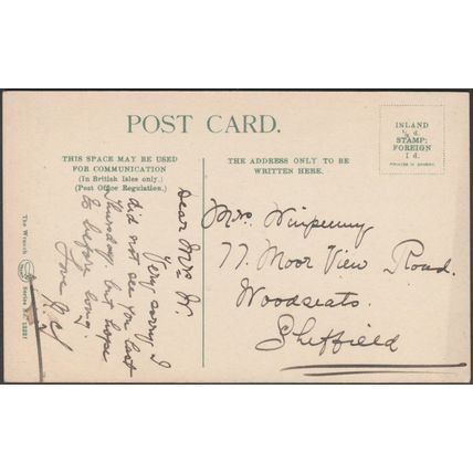 Western Park Gates, Sheffield, Yorkshire, c.1905 - Wrench Postcard