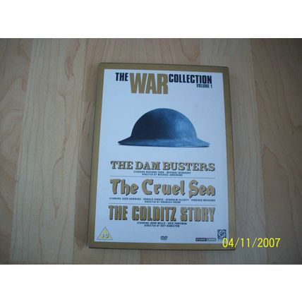 War Collection DVD The Dam Busters-The Cruel Sea-The Colditz Story-Box Set DVDs