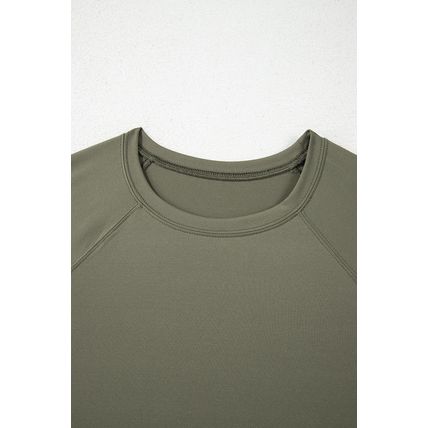 Seagrass Raw Hem Loose Tee and Wide Leg Pants Set