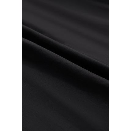 Black Contrast Ricrac Trim Ruffled V Neck Peplum Top