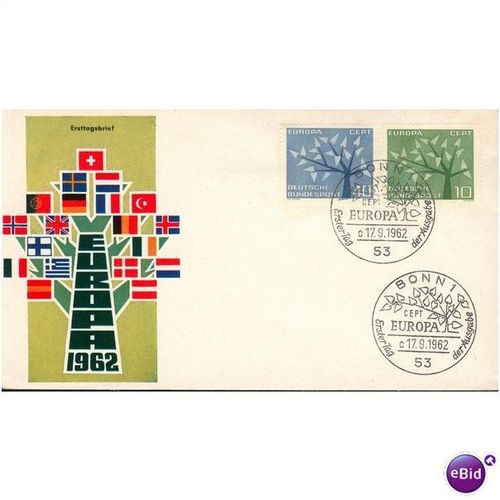 Germany FDC 1962 - SG 1297-1298 - Europa CEPT