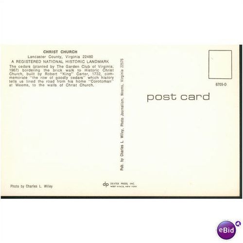 USA PC - Christ Church, Lancaster County, Virginia - Dexter Press Inc - 6704-D