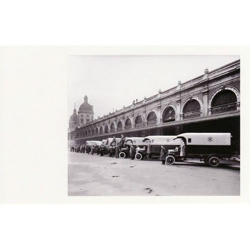 Postcard Smithfield Market London 1915 Danish Bacon Delivery Van Bedford Lemere