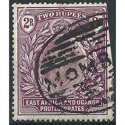 East Africa & Uganda 1906 SG27 2 Rupees Dull & Bright Purple Good Filler....